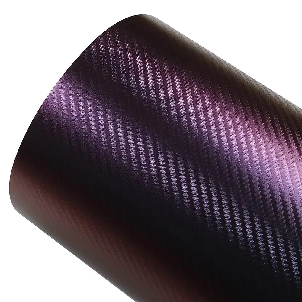 AuMoHall 75 см x 152 см Хамелеон углеродное волокно Виниловая пленка для автомобиля Стайлинг изменение цвета автомобиля стикер - Название цвета: Purple Blue