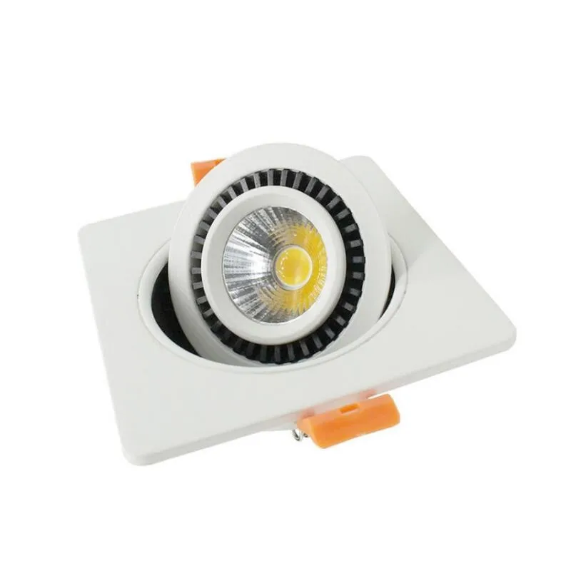 

Foyer Dimmable LED COB Downlight 7W/9W/12W/15W Ceiling Lamp AC85-265V 360 Degree Adjustable Recessed Indoor LED Downlights