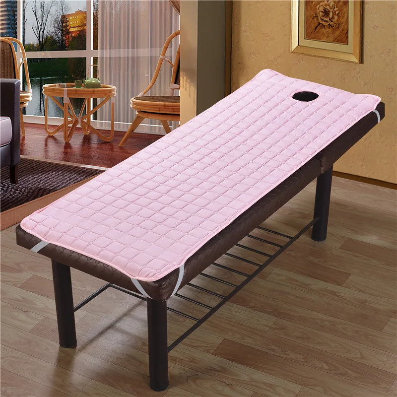 

Non-Slip Massage Bed Sheet Linens Cotton Spa Massage Mattress With Holes Body Care Dedicated Solid Fitted Beauty Salon Sheet #a