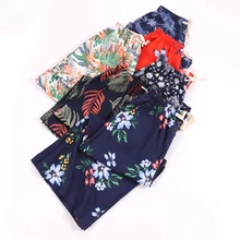 Для женщин Штаны из хлопка и льна, для сна, нательное белье спальный женские ботильоны Длина Штаны