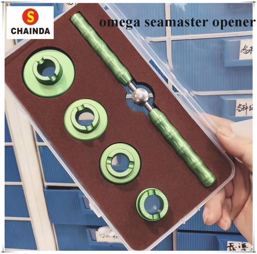 

Free Shipping 1 Set New 6-Point Die Set for Omg Sea Master with Handle for Watch Repair Tool