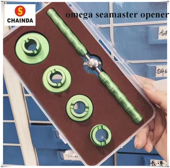 

Watch Opener Accessories Hand Wrench w/ 4 x Grooved Dies for Omga Sea Master