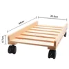 XRHYY Solid Wood Desktop PC Case Computer Adjustable CPU Stand Tower/Chassis Tray with 4 Caster Rolling Wheels ► Photo 2/6