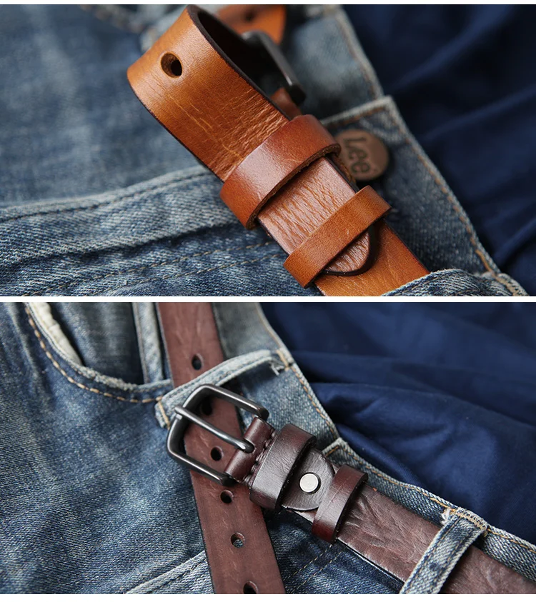 LANSPACE кожаный мужской ремень модные ремни для отдыха мужской кожаный ремень для джинсов 2,2