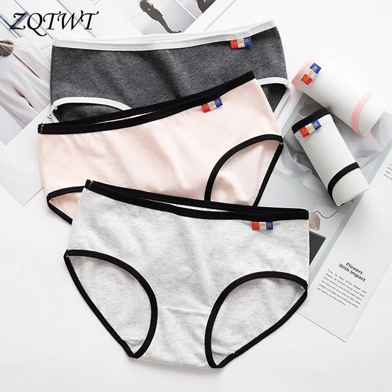 

ZQTWT New Panties For Women Cotton Female Underwear Solid Color Ladies Sexy Lingerie Briefs Gril Underpants Women Intimate Panty