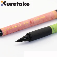 ZIG BIMOJI каллиграфия ручка Kuretake Кисть ручка ограниченная версия Тонкий Средний наконечник держатель Васи бумага Япония