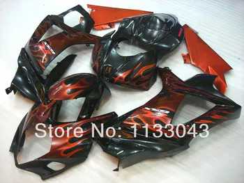 

7gifts Fairing For SUZUKI GSX-R1000 K7 07 08 GSX R1000 GSXR 1000 NEW K7 07-08 Red Flame GSXR1000 2007 2008 Body