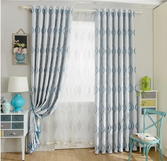 

Custom Blackout curtains fabric living room cortinas luxury drapes panels modern kitchen high shading window treatment curtains