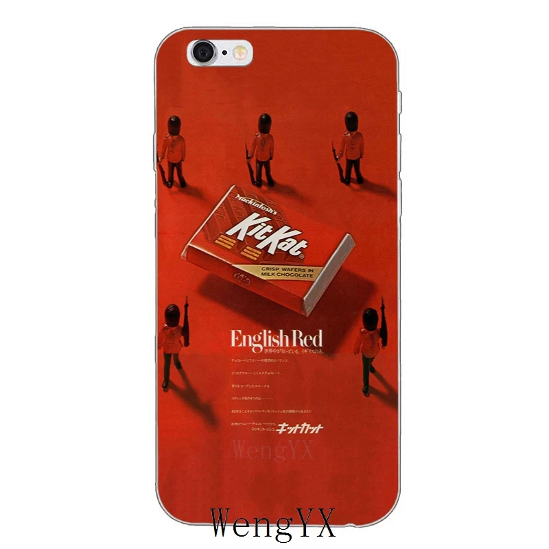 Комплект kat chocolate kitkat тонкий силиконовый мягкий чехол для телефона iPhone 4 4s 5 5s 5c SE 6 6s