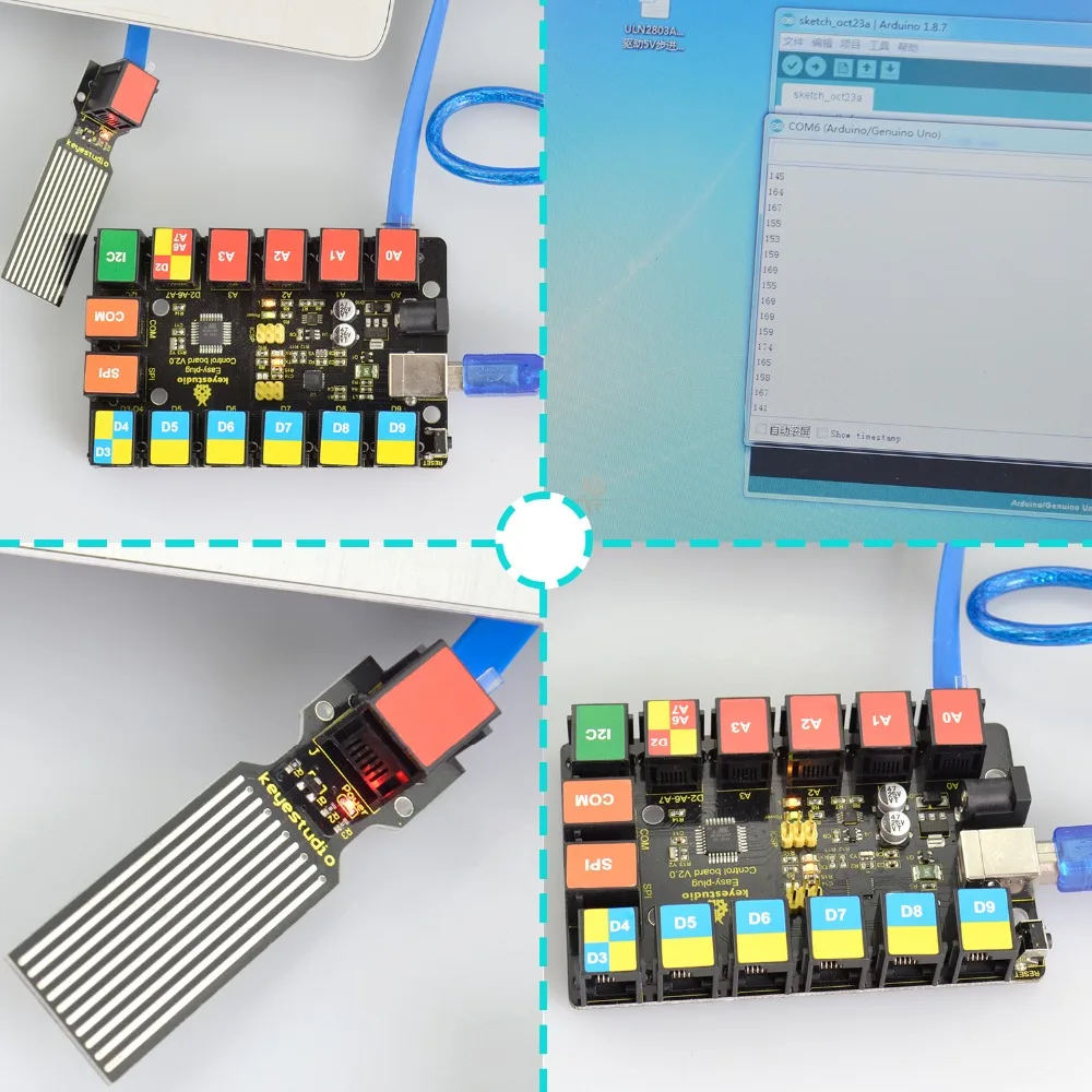 Keyestudio легко подключить модуль датчика воды для Arduino пара