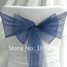 20 цветов-100 шт./лот Свадебная накидка для стула из органзы пояса бант свадебное украшение для банкета и вечеринки, органза, стул лучшее украшение