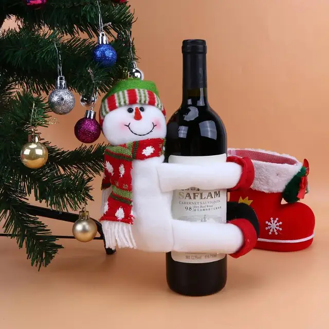 online shop christmas large wine bottle cover santa claus snowman hug bottle christmas decorations for home new year table ornament aliexpress mobile - New Christmas Decorations online shop christmas large wine bottle cover santa claus snowman hug bottle christmas decorations for home new year table ornament aliexpress mobile - New Christmas Decorations