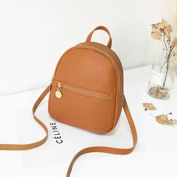

Female Cute Girl Camping Travel Mini Backpack Bags Women Girls Mini Backpack Leather Rucksack School Bag Travel Bags