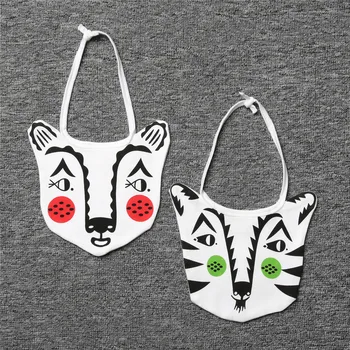 

Ins 3pcs Baby bibs cotton baberos Cartoon Character Animal Print baby bibs dribble bib infant neborn burp cloth saliva towel