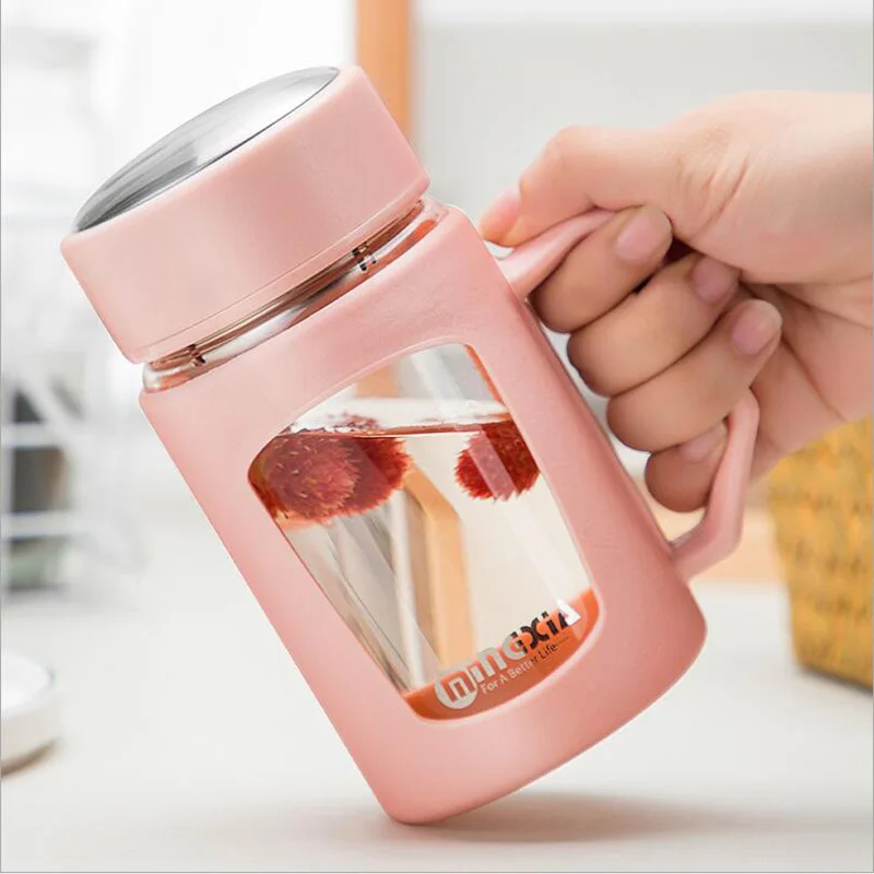 Хрустальная стеклянная бутылка для воды BPA бесплатно моя портативная напитков.