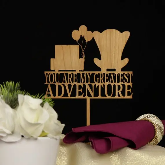 Greatest Adventure Cake Topper for Wedding You Are My Cak | Дом и сад