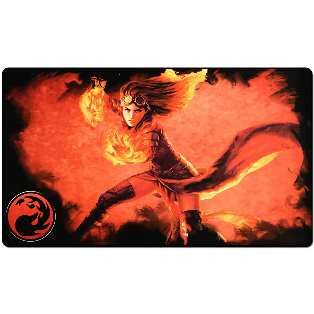 Mana 4 мироходцев chandra playmat Магия Playmat mana 4 мироходцев chandra игровой коврик для Magic Настольная игра Настольный коврик