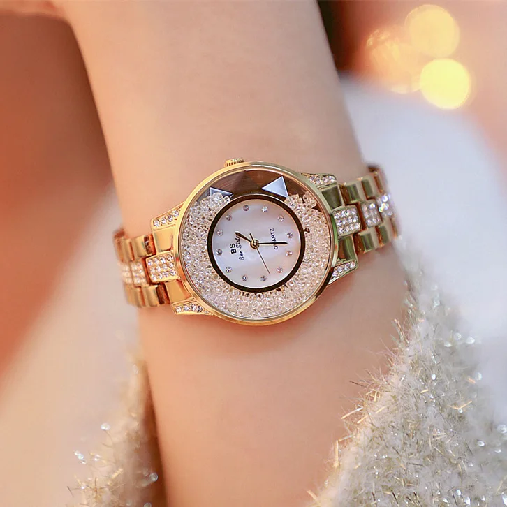 

Fashion Luxury Lady Watch Woman Rhinestone Wristwatches Crystal Watches Hours Gift Relogios clocks Drop Shipping
