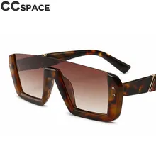 Одна линза полуоправа солнцезащитные очки для мужчин и женщин Модные Оттенки UV400 Винтажные очки Oculos 46048