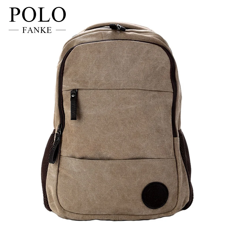 Fashion Unisex Canvas Men Backpacks High School Student Shoulder Bags