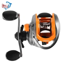 Новая левая/правая ручка магнитный тормоз Анти-взрыв линия baitcasing Рыболовная катушка желтый/серый мелкая леска чашка рыболовное колесо