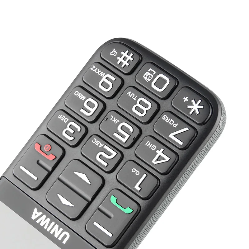 UNIWA V808G 2 31 дюймовый мобильный телефон 3G WCAMA для пожилых людей SOS 1400mAh русская