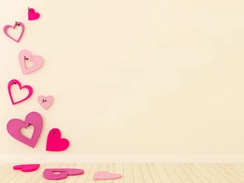 

Flying hearts Photography backdrops Beige background for photo studio newborn children D-4050