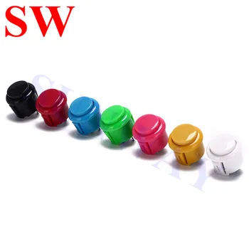 

Free shipping arcade game parts 20pcs 24 mm push button copy sanwa push button for DIY Arcade fighting game kit