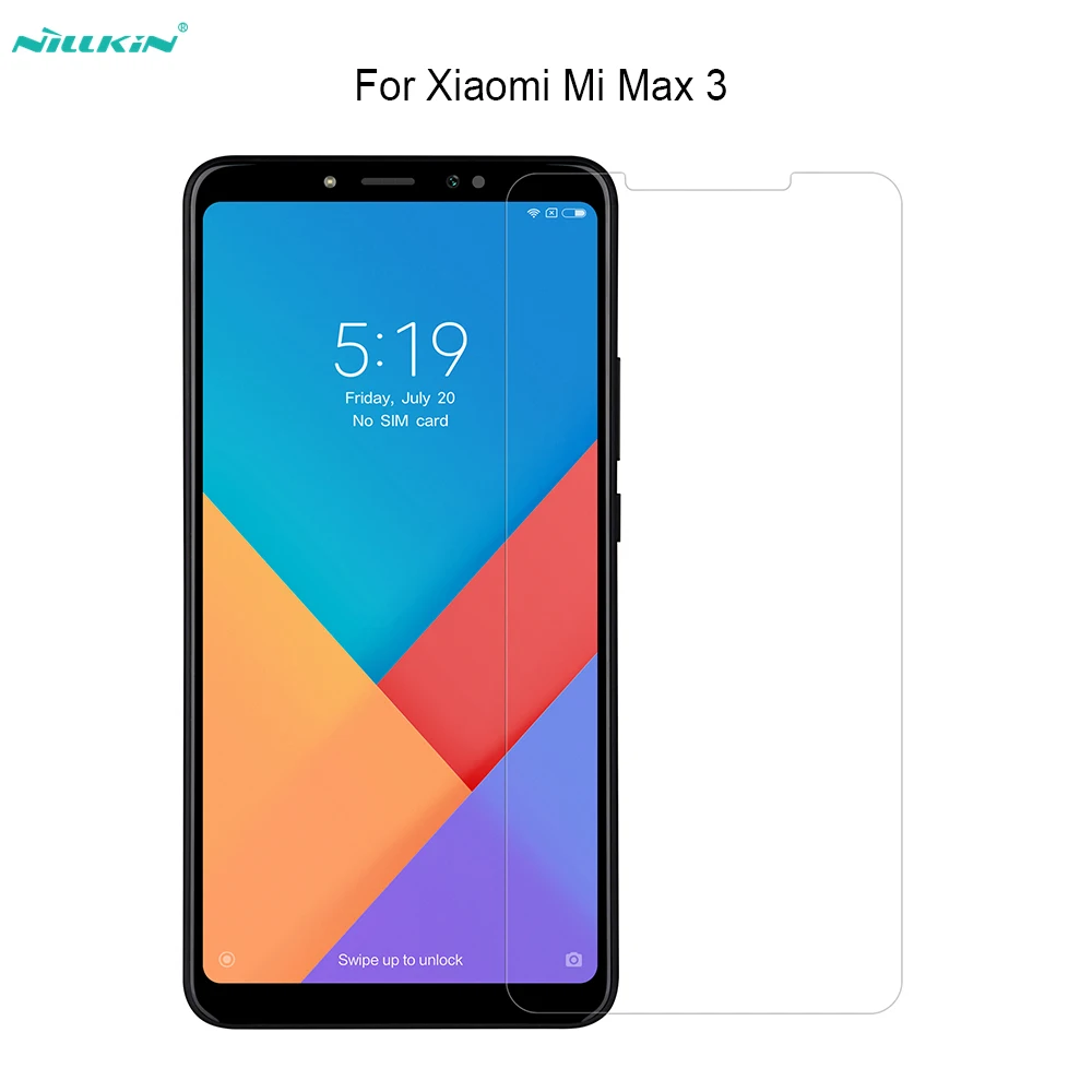 Для Xiaomi Mi max 3 стекло NILLKIN Amazing H 0,33 мм противовзрывное 9H Закаленное стекло Защитная пленка для экрана для Xiaomi Mi MAX 3