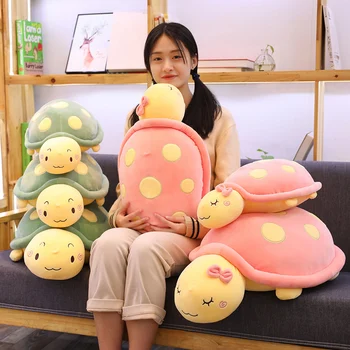 

1PC 50/65/75cm Large Size Plush Tortoise Toy Cute Turtle Plush Pillow Staffed Cushion for Girls Vanlentine's Day Gift Baby Toy