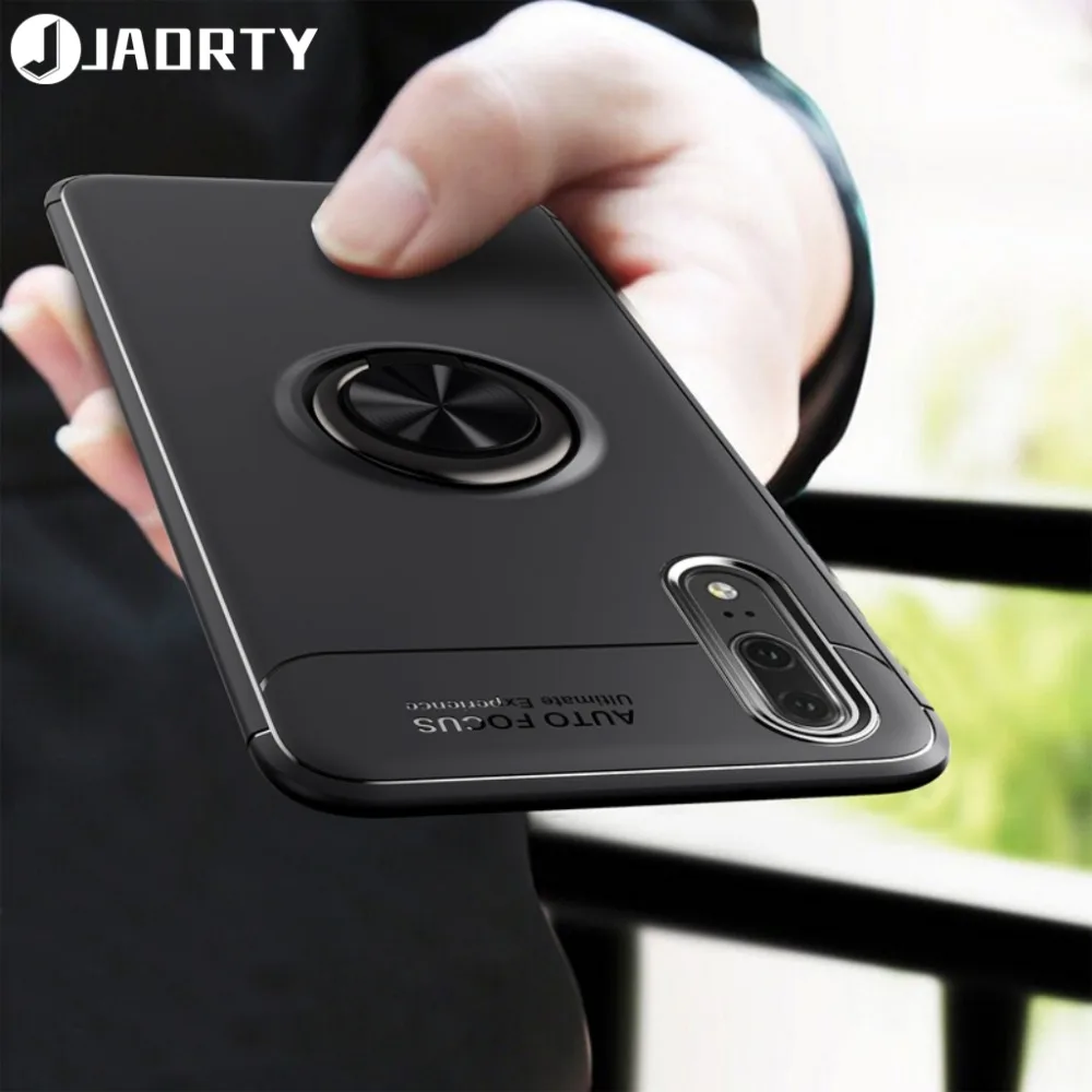 For Huawei P20 Pro Case Magnetic Finger Ring Holder Cover Lite Soft Silicone TPU Back | Мобильные телефоны и аксессуары