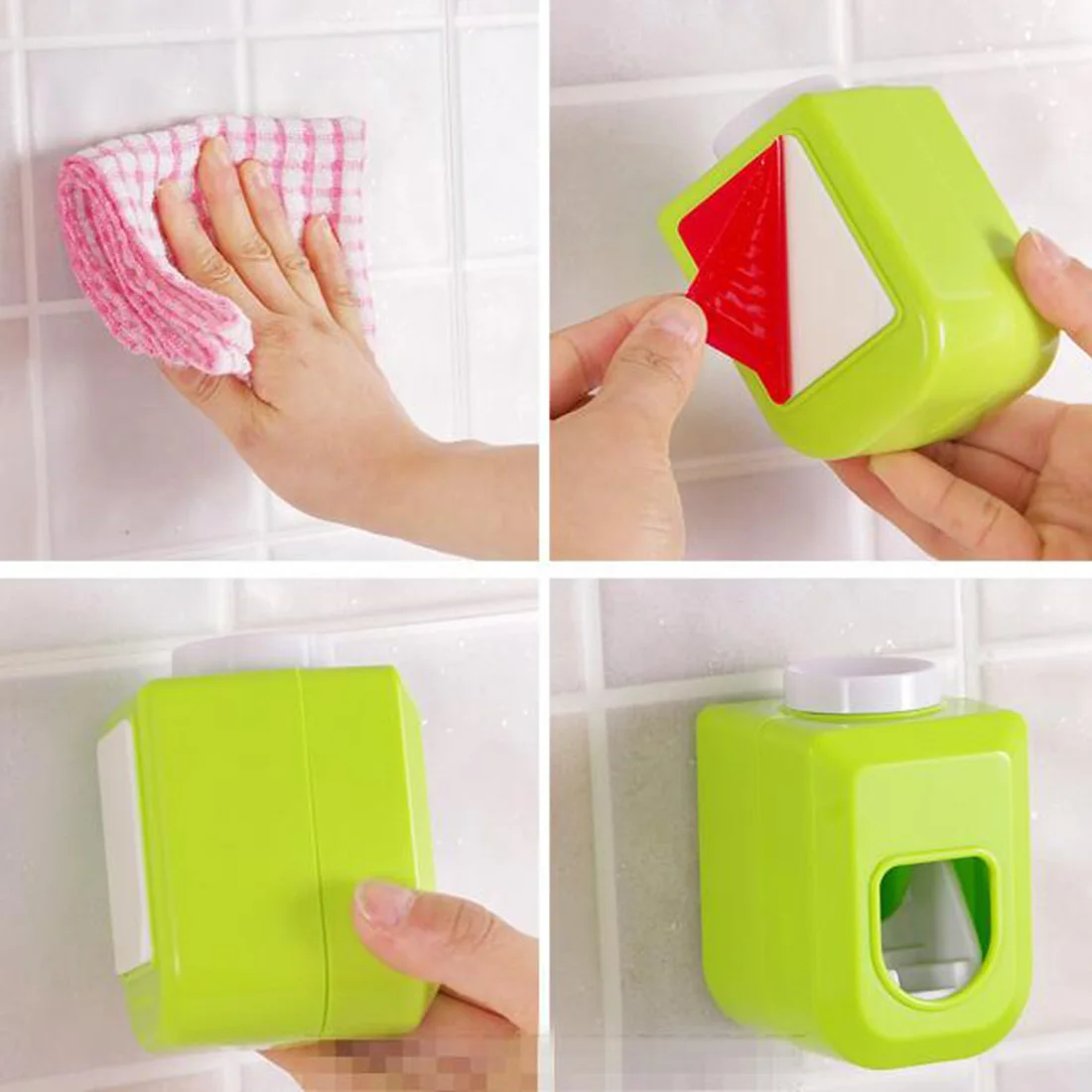 4 Colors Automatic Squeezer Toothpaste Dispenser Squeeze Out Wall Mount holder home Bathroom Accessories