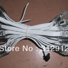 WS2801 пиксельный модульный, IP66; вход DC5V; полноцветный; 50 шт. веревочке; со всеми белый кабель, инжекционного метода литья типа