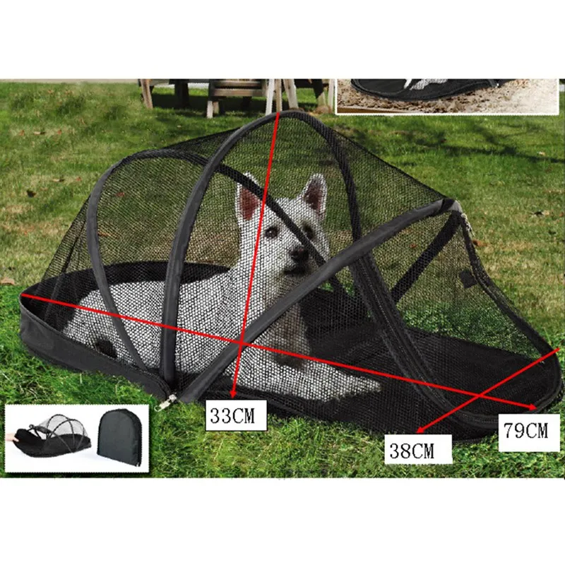 LEMONDA-Portable-Polyester-Outdoors-Folding-Dog-Cage-Fence-Pet-House-Tent-Dome-for-Small-Cats-and (2)