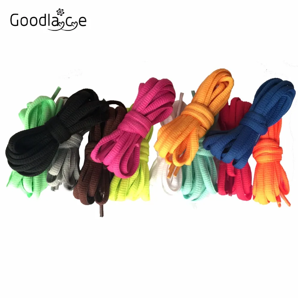 100 см/3" овальные плоские шнурки Шнурки кроссовок 24 цветов для выбора