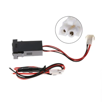 

Car-Styling 12V 4.2A Dual USB 2 Port Car Charger Socket Lighter Adapter For Toyota Corolla Automobiles USB Socket
