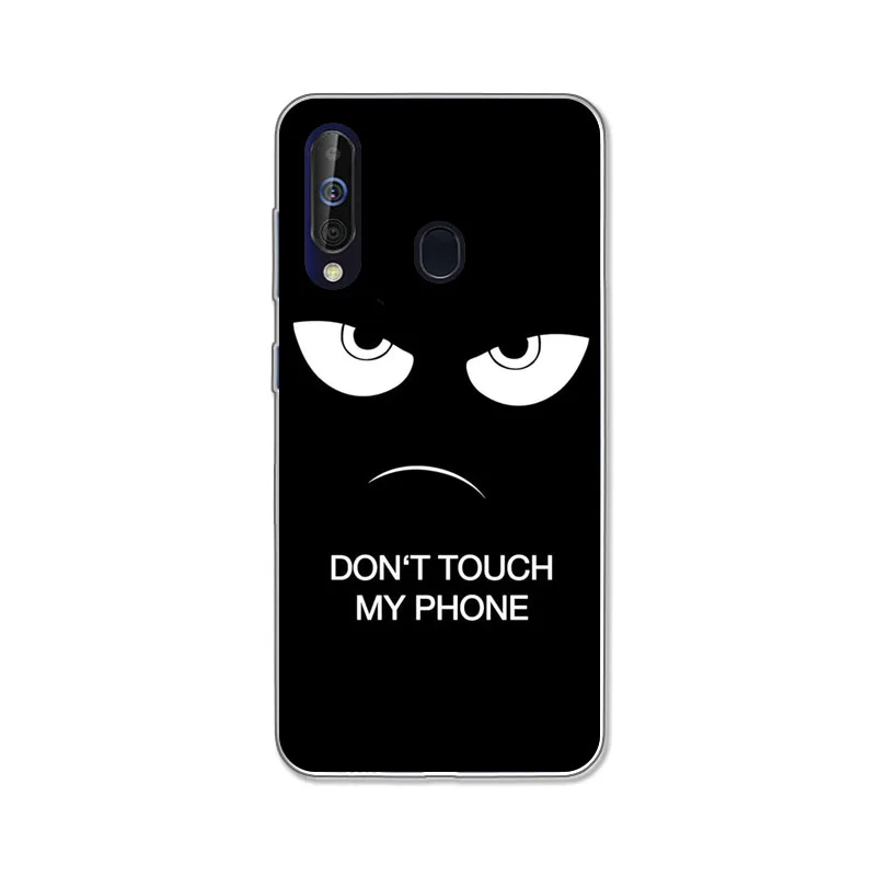 For Samsung Galaxy A60 Case,Silicon Black bats cartoon Soft TPU Back Cover for Galaxy A60 SM-A606F A606F/DS Phone cases shell