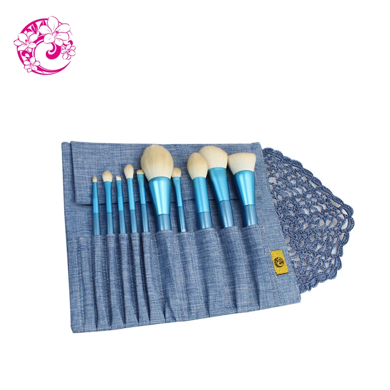 ENERGY Brand 10pcs Professional Makeup Brushes Set Make Up Brush + Bag Goat Hair Wood Handle Pincel Maquiagem dn0 ENERGY Brand 10pcs Professional Makeup Brushes Set Make Up Brush + Bag Goat Hair Wood Handle Pincel Maquiagem dn0