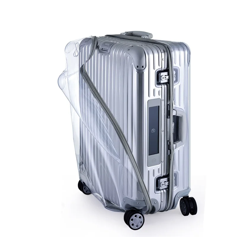 Suitcase Cover Clear PVC Luggage Protector with Zipper closure for