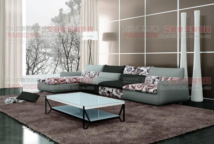 Fabric Sofa Set 1 2 3 Fashion Chintz Sofa Minimalist Living Room