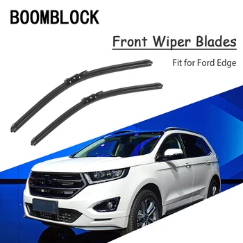 

Car Styling Soft Rubber Front Wiper Blades Arm Kit For Ford Edge 2018 2017 2016-2007 Windshield Original For Ford Accessories