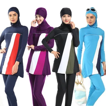 

Muslim Swimsuit Plus Size Islamic Swimwear Women Swimming Suit For Women Long Sleeve Burkini Muslima Full Covered Hijab Clothing