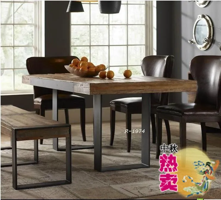 Retro American country house furniture , wrought iron wood