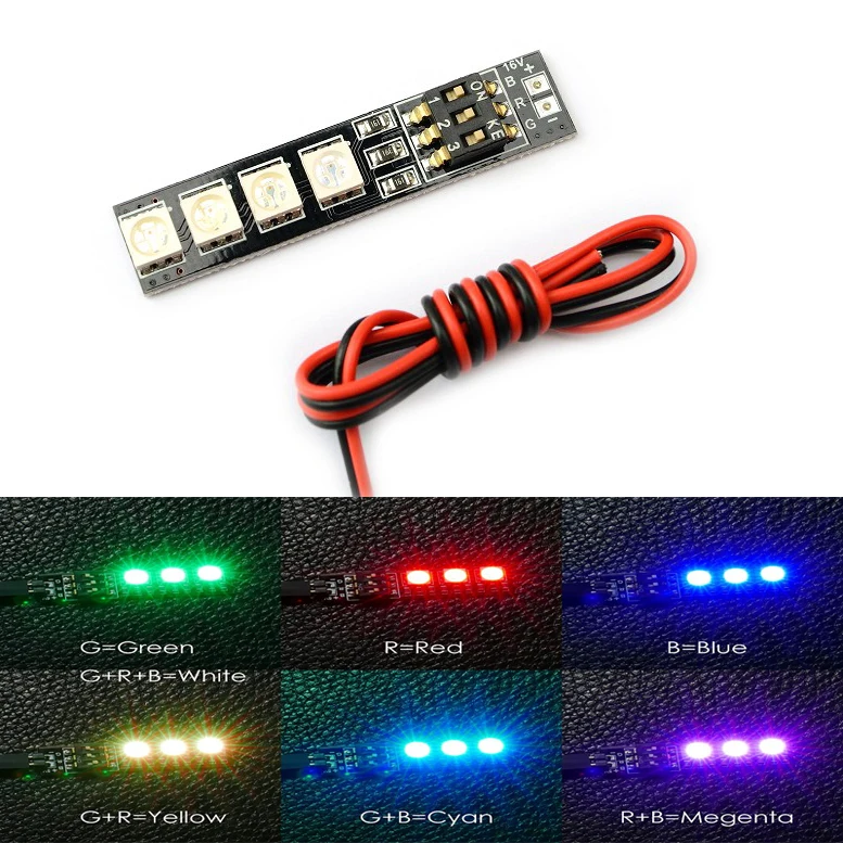 Matek RGB светодиодный ная плата 5050 16v для телефона батарея FPV мультикоптеры
