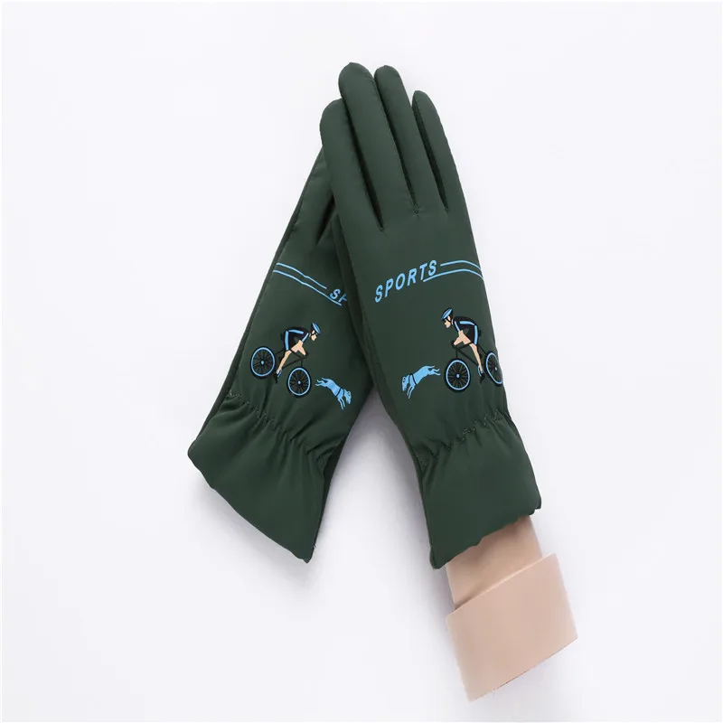 Baby Girls Boys Cotton Gloves Winter Children Warm Printing Full Finger Gloves For Kids Cartoon Mitten (1)