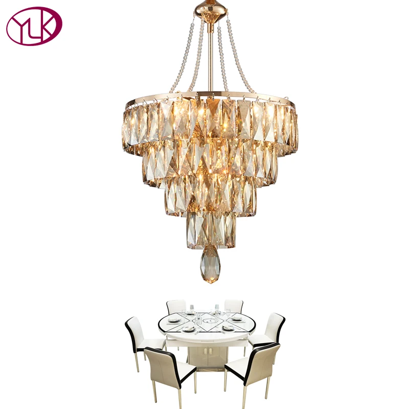 

Youlaike Modern Chandelier Crystal Light For Dining Room Gold Lighting Fixtures LED Lustres De Cristal Home Decoration Lamps