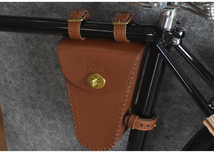 Сумки для инструментов для велоспорта в стиле ретро, сумка для велосипеда с треугольным пучком, сумка для велосипеда, кожаная сумка, ностальгический классический стиль G05