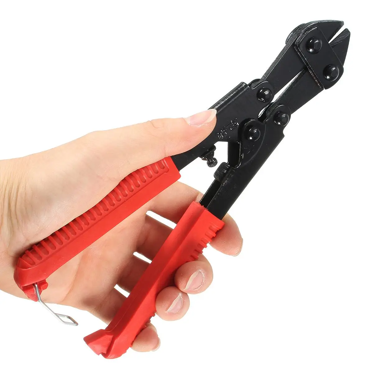 

1x Mini Bolt Cutter 8 inch Red Wire Clipper Pliers Multi-function Steel Wire Cable Cutter For Hand Tools