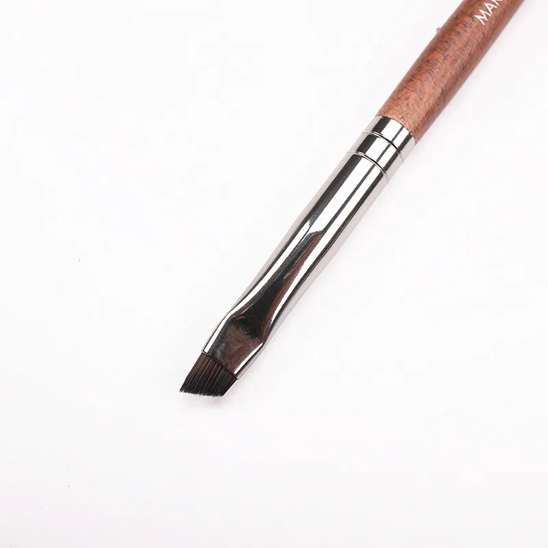 Деревянная ручка № 274, двухсторонняя кисть для бровей, щетка для ресниц, расческа для красота, для макияжа глаз, растушевка