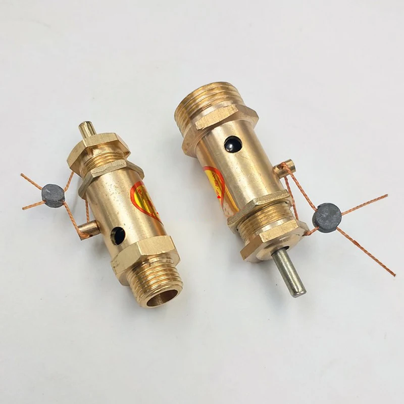 Umeki voorzichtig Moeras 1/4 "3/8" 1/2 "Buitendraad Ontlastklep DN8 DN15 Pull Ring type  Veiligheidsventiel voor Luchtcompressor Schroef Machine boiler - AliExpress